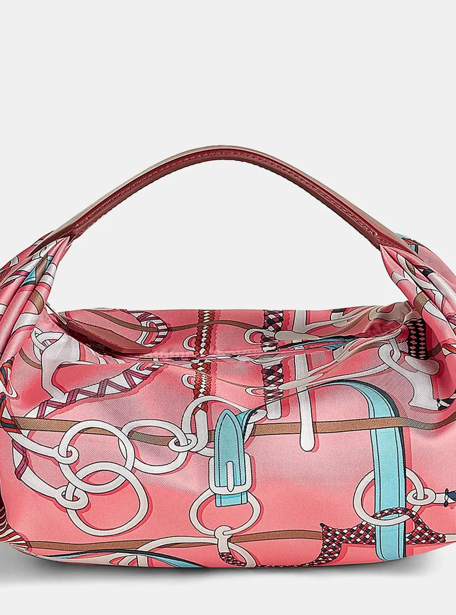 Hermes Rose Azalee Gris Perle Rouge H Balusoie Bag