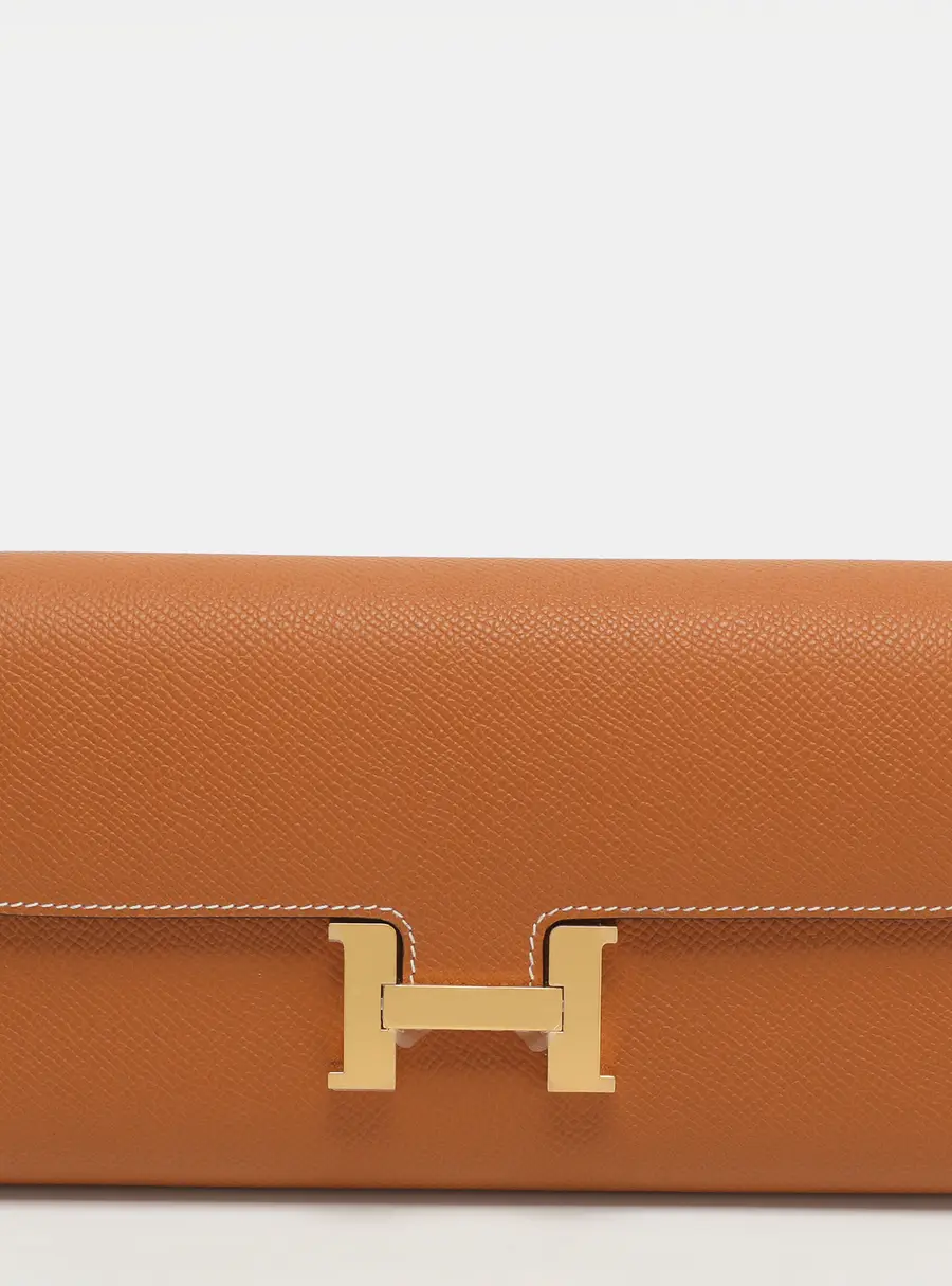 Herm&egrave;s Constance Natural Epsom Leather To Go Wallet