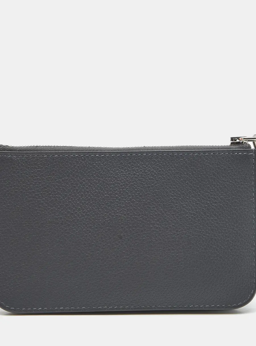 Hermes Zipengo Chaine d'Ancre Gris Misty Evercolor Leather Card Holder