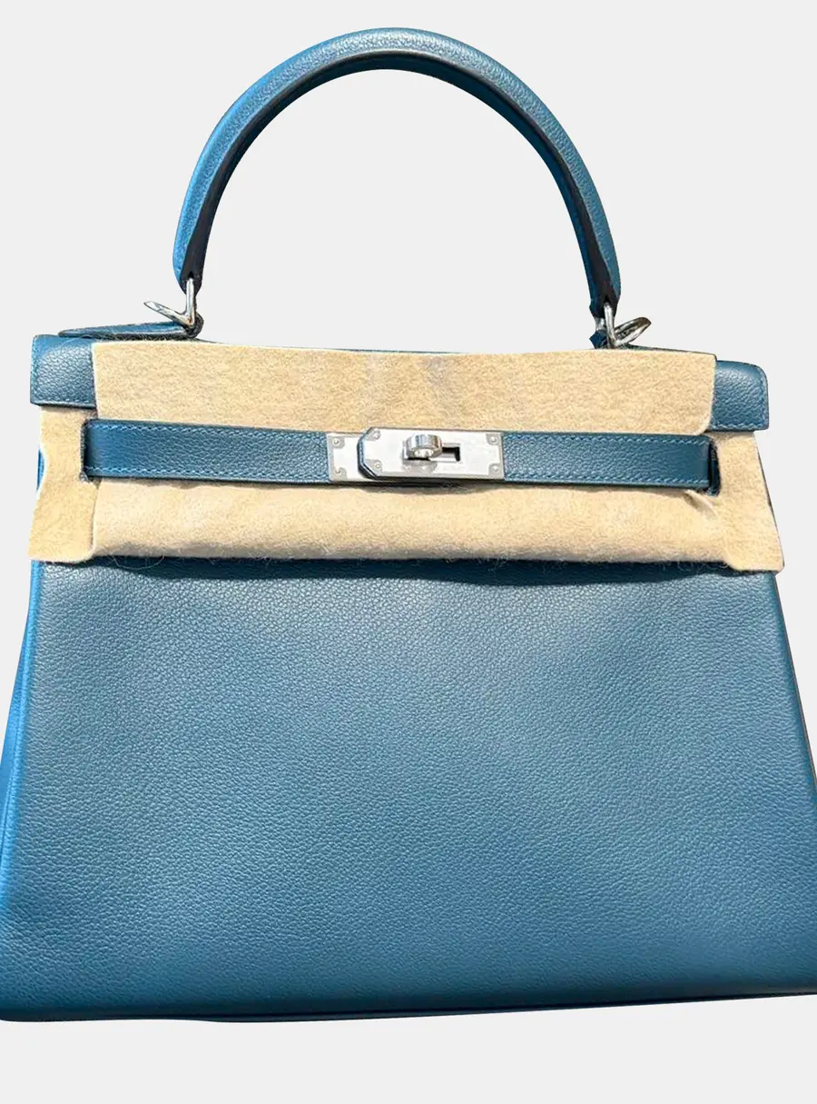 Hermes Kelly 28 Colvert Evercolor Leather Top Handle Bag