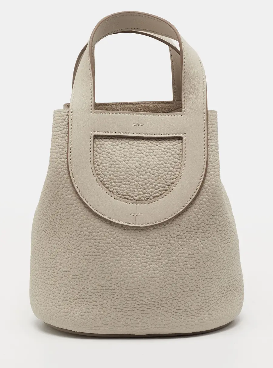 Hermes In The Loop 18 Beton Taurillon Clemence and Swift Leather Tote