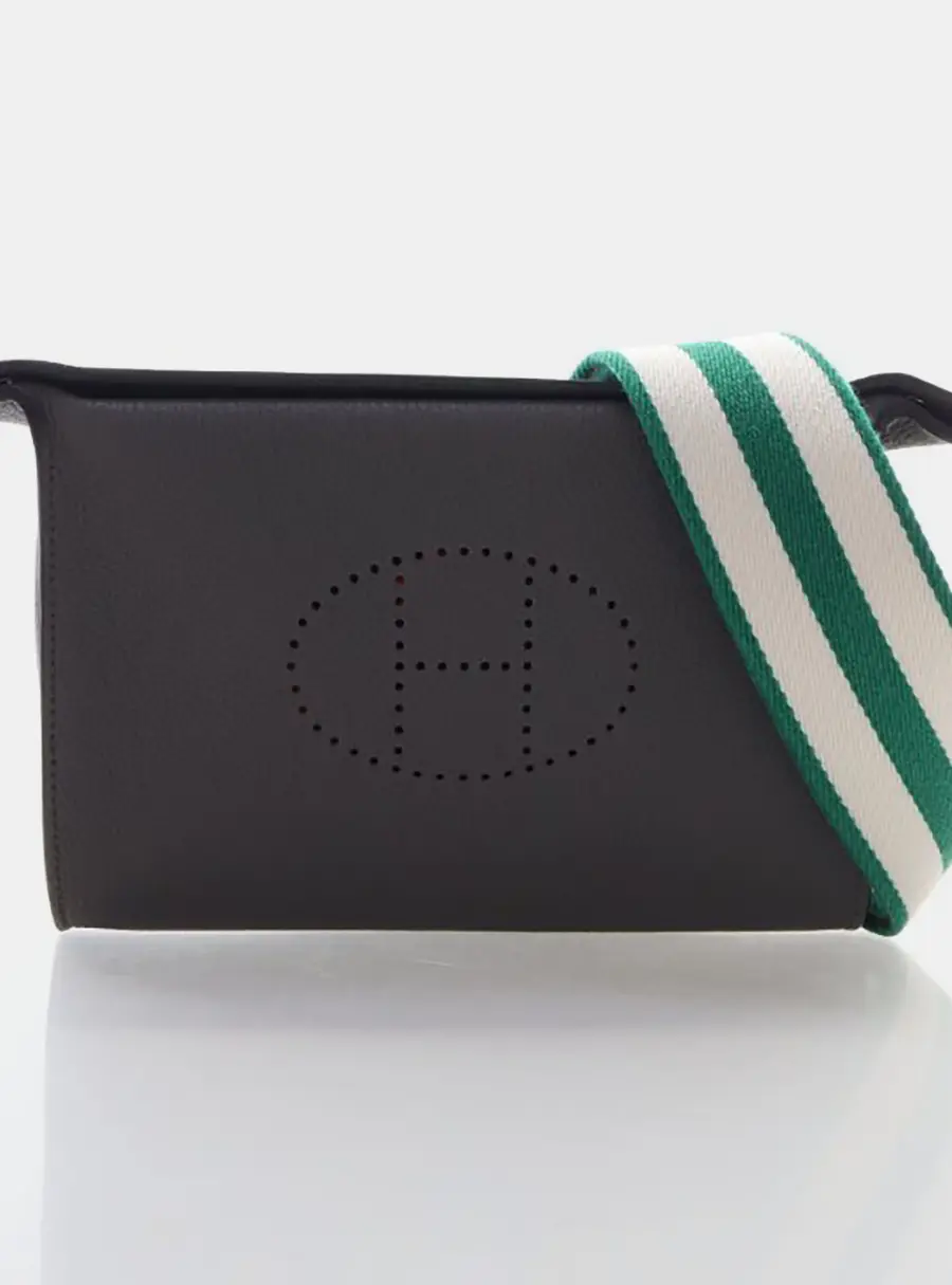 Hermes Videpoches Etain Togo Calfskin Leather Bag