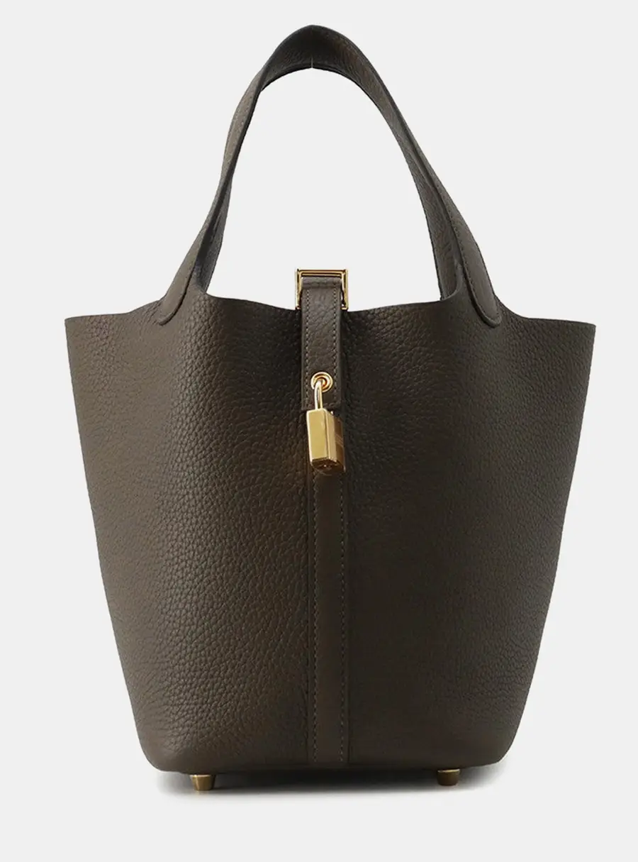Hermes Picotin Lock 18 Vertroden Taurillon Clemence Bag