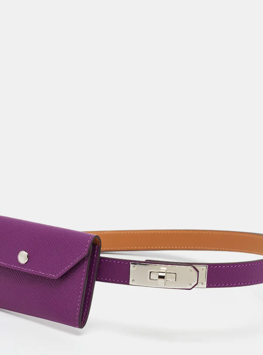 Hermes Kelly Pocket 18 Anemone Epsom Leather Belt Bag