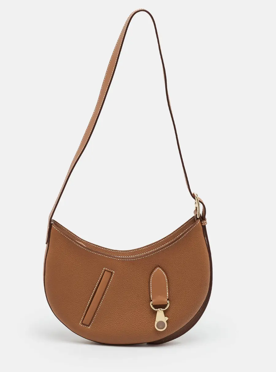 Hermes P'tit Arcon Gold Togo and Swift Leather Shoulder Bag