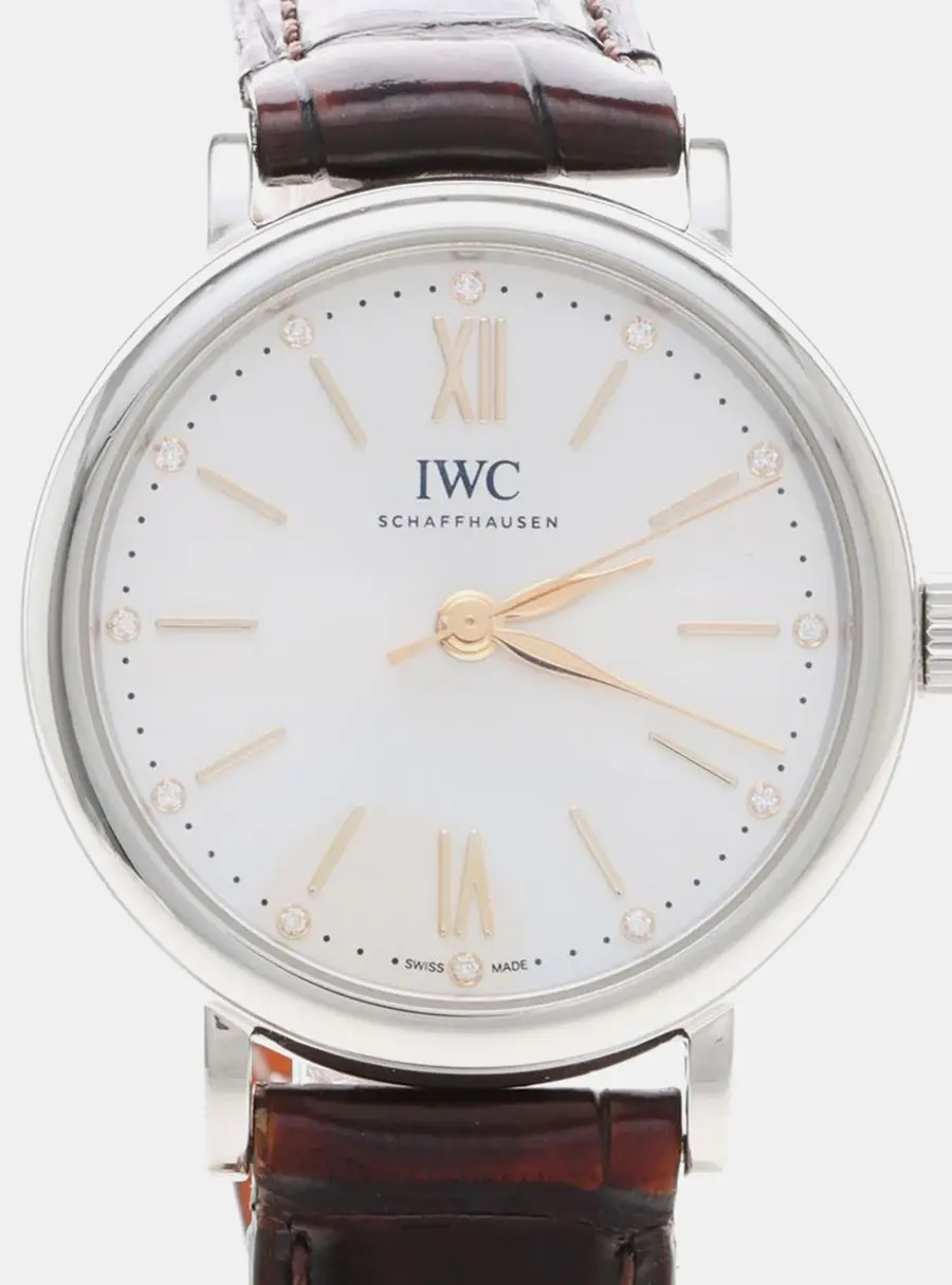 IWC Portofino IW357403 Silver Stainless Steel, Diamond Automatic Women's Watches 34 mm