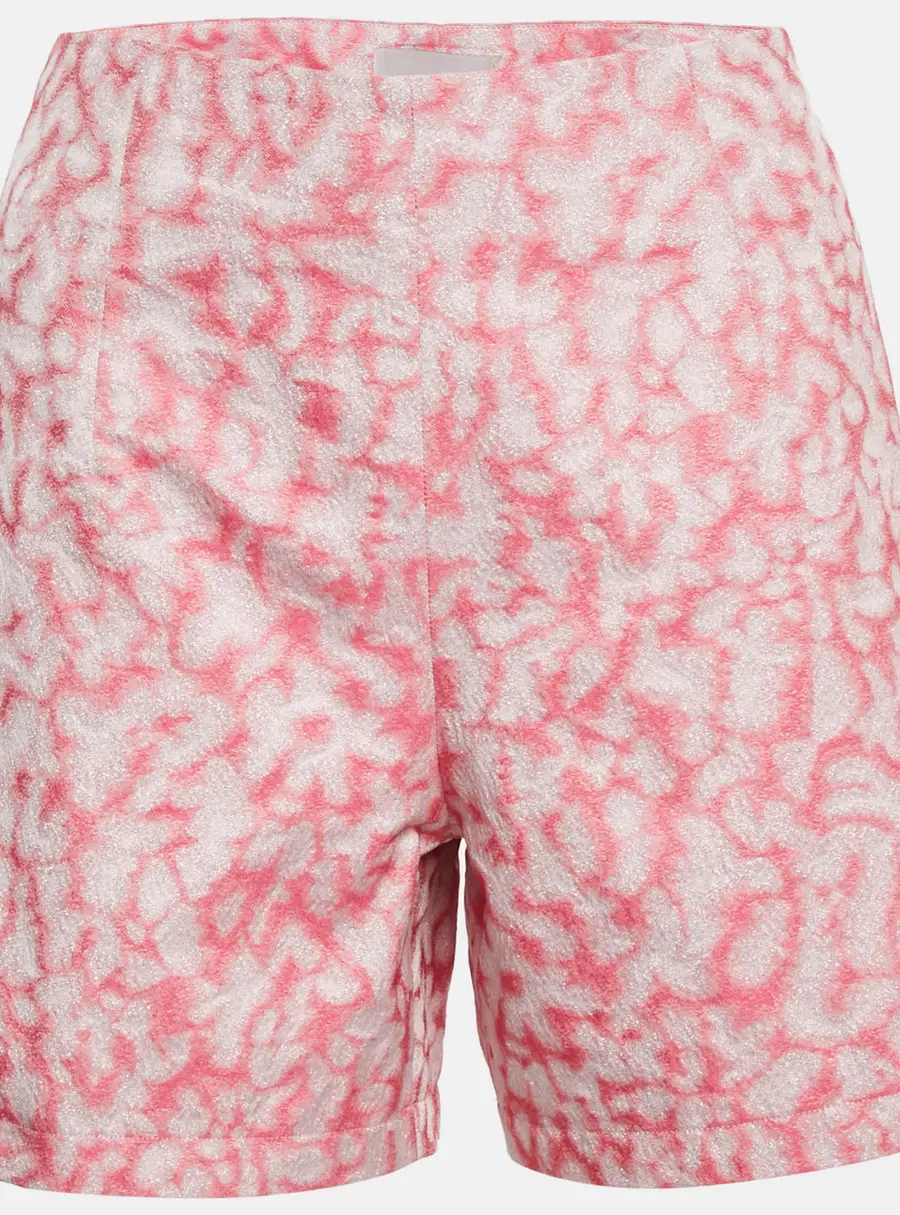 INGIE Paris Pink Lurex Jacquard Shorts S