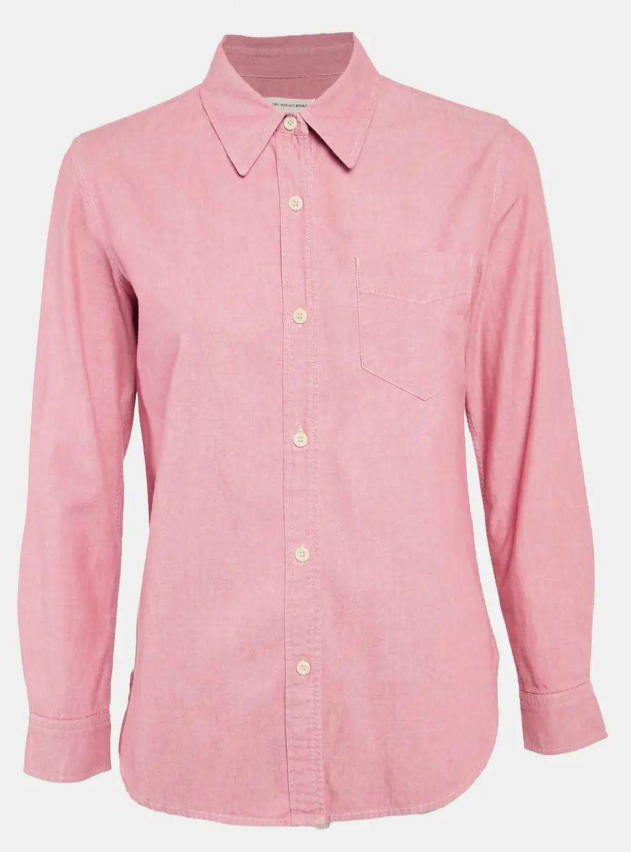 Isabel Marant Etoile Pink Cotton Long Sleeve Shirt S