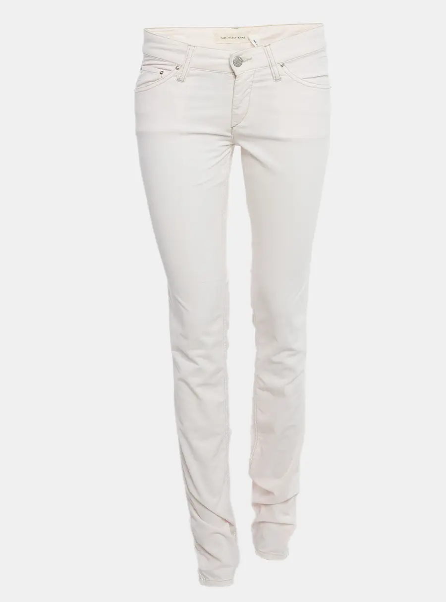 Isabel Marant Etoile Pink Corduroy Skinny Fit Jeans M