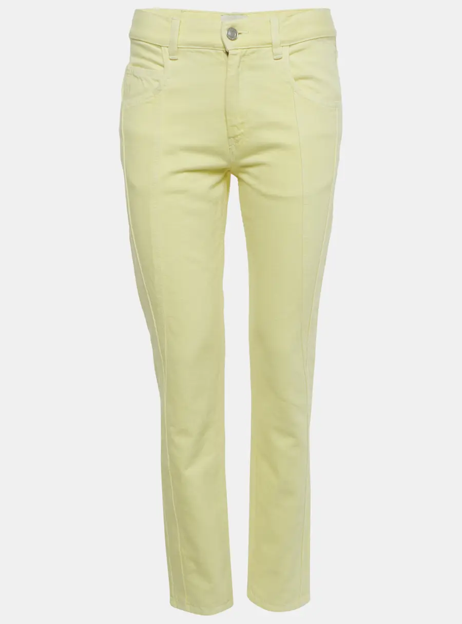 Isabel Marant Yellow Denim Skinny Vikira Jeans M Waist 29"