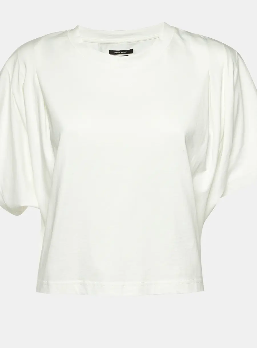 Isabel Marant Off white Jersey Cropped Zinalia T-Shirt XL