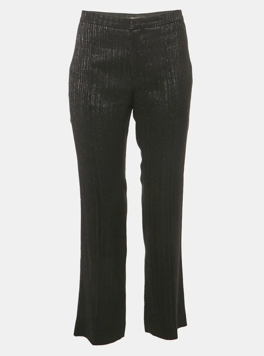 Isabel Marant Black Lurex Trousers M