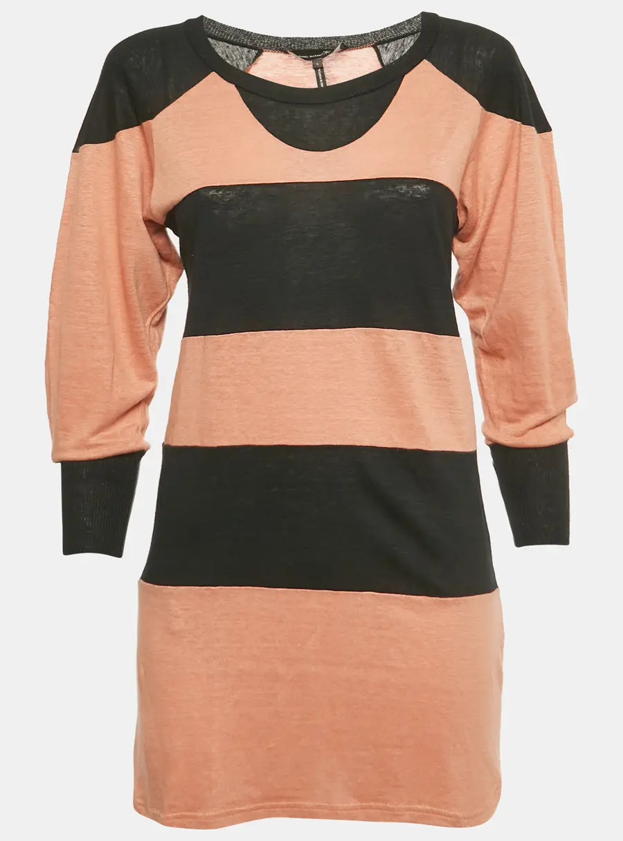 Isabel Marant Orange/Black Striped Knit Top S