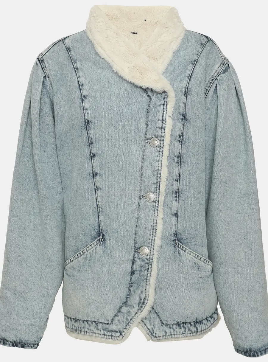 Isabel Marant Blue Faded Denim Jacket M