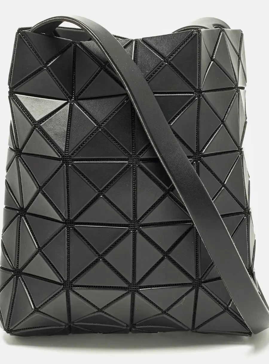 Issey Miyake Bao Bao Black Faux Leather Crossbody Bag