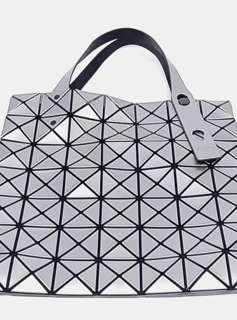 Issey Miyake Grey PVC Bao Bao Tote Bag