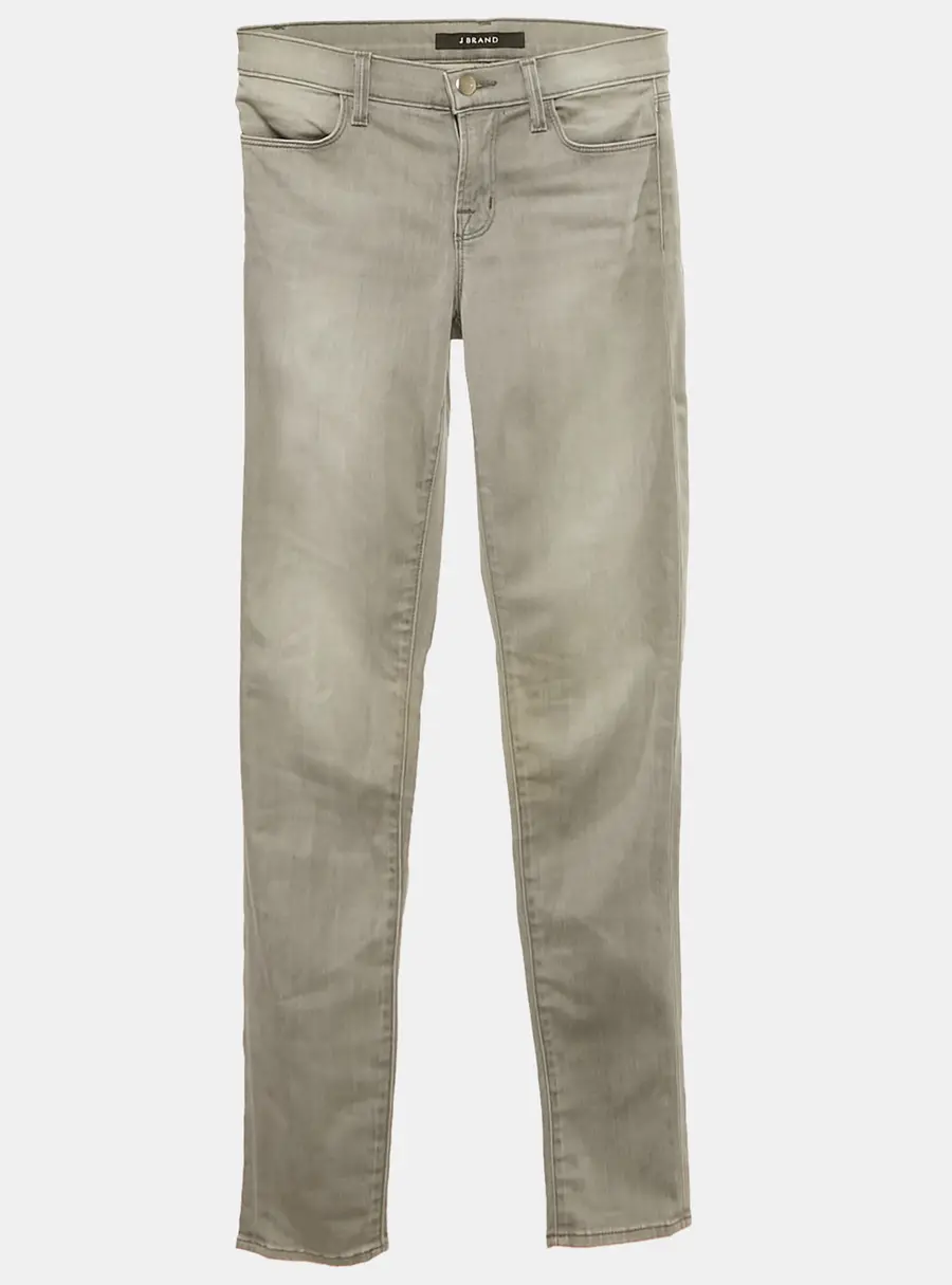 J Brand Grey Washed Denim Super Skinny Fit Jeans S Waist 25"
