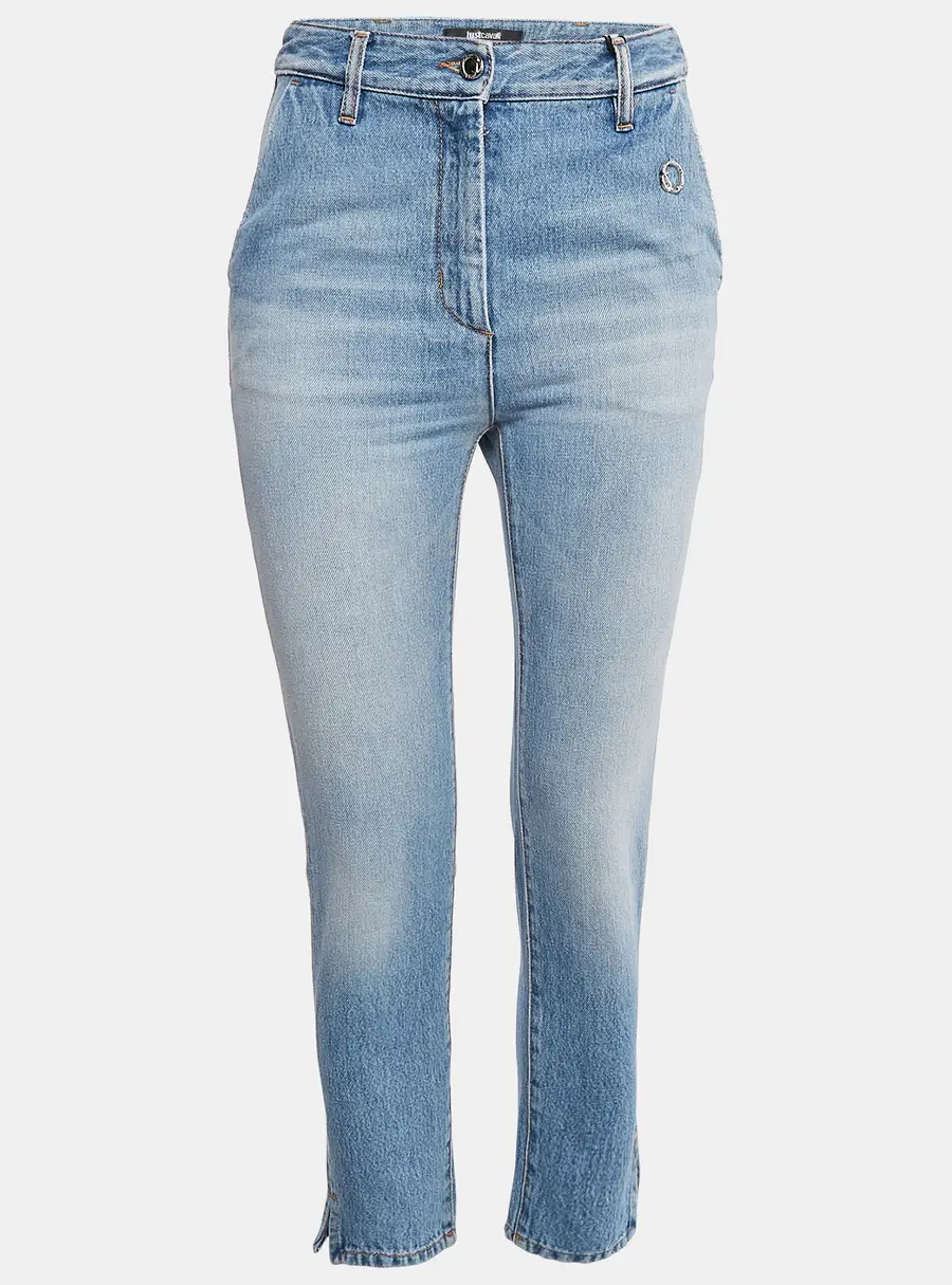 Just Cavalli Washed Blue Denim Skinny Jeans S Waist 26"