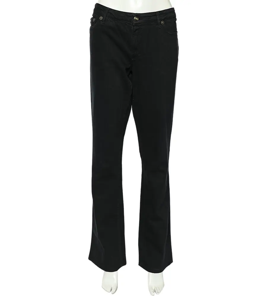 Just Cavalli Black Denim Straight Leg Jeans L
