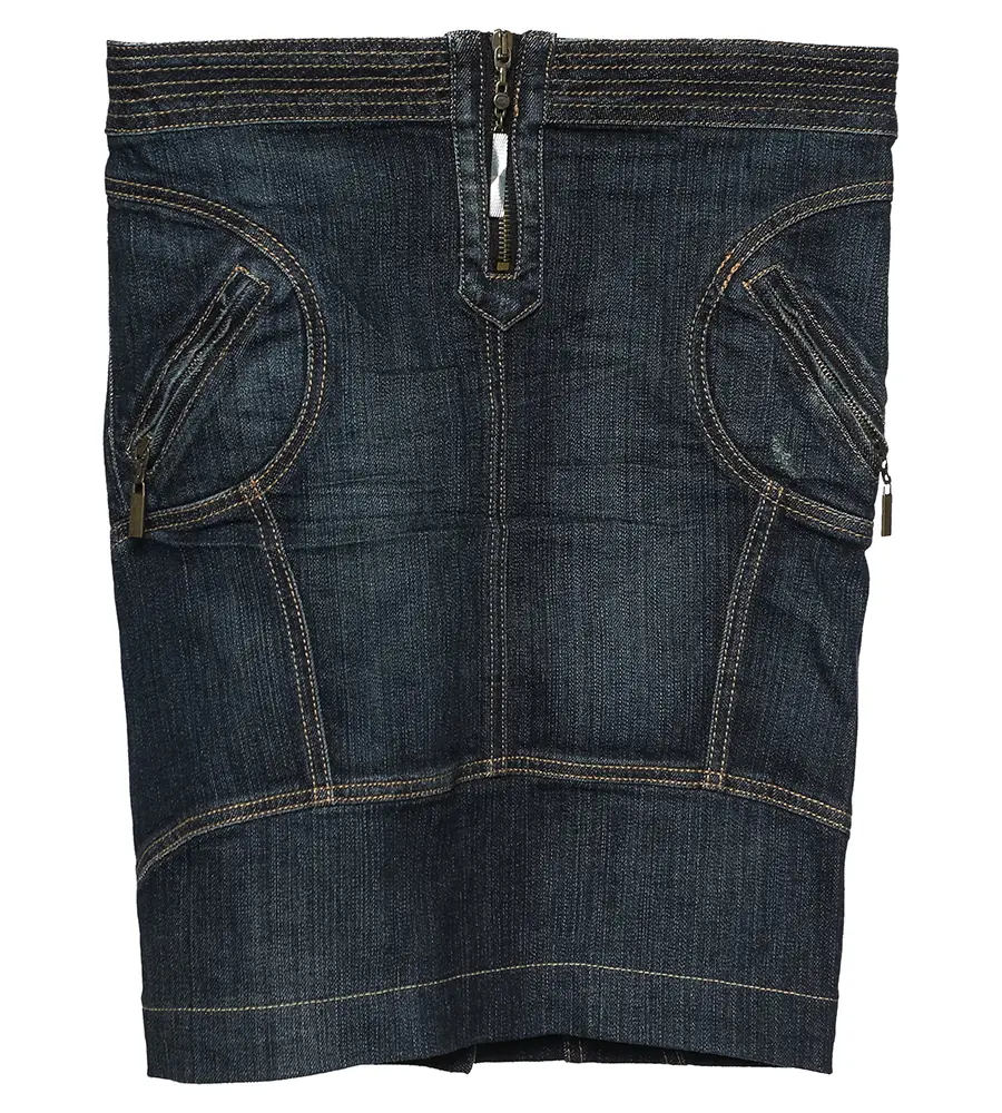 Just Cavalli Vintage Blue Denim Skirt S
