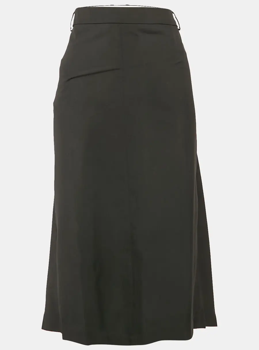 Jacquemus Black Virgin Wool La Jupe Vela Midi Skirt XXL