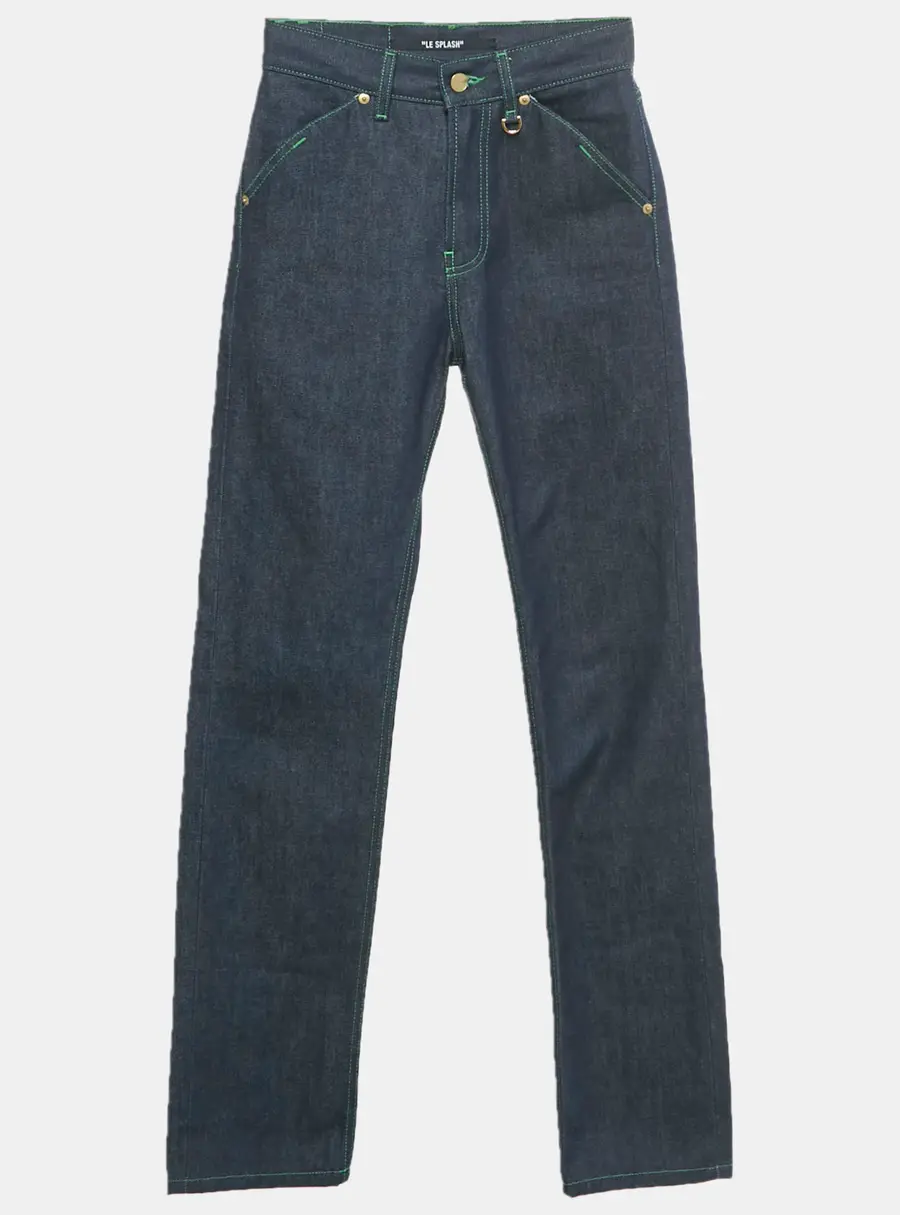 Jacquemus Blue Denim Le De Nimes High-Rise Jeans S/Waist 25"
