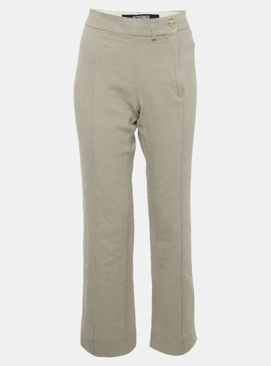 Jacquemus Le Splash Beige Linen Fresa Tailored Trousers XL