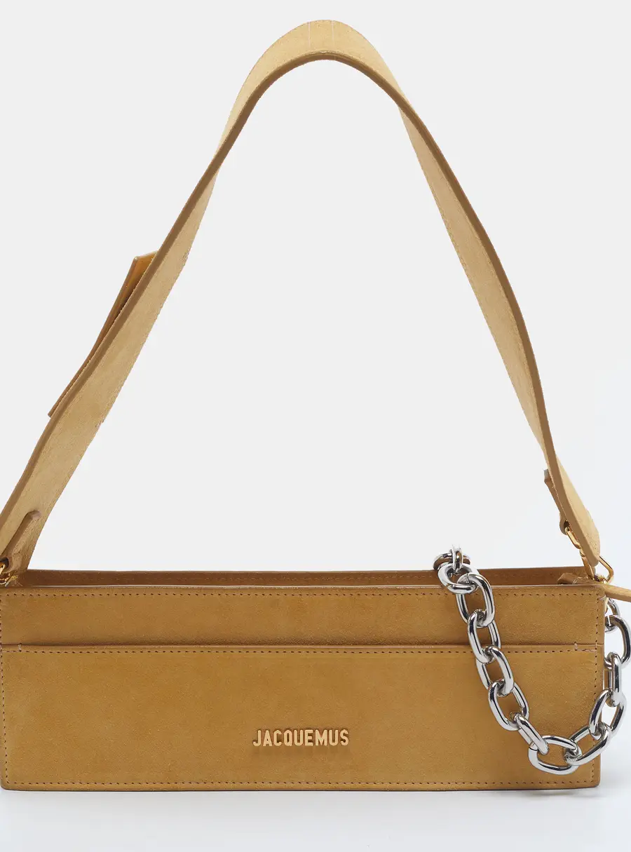 Jacquemus Le Sac Ciuciu Yellow Suede Shoulder Bag
