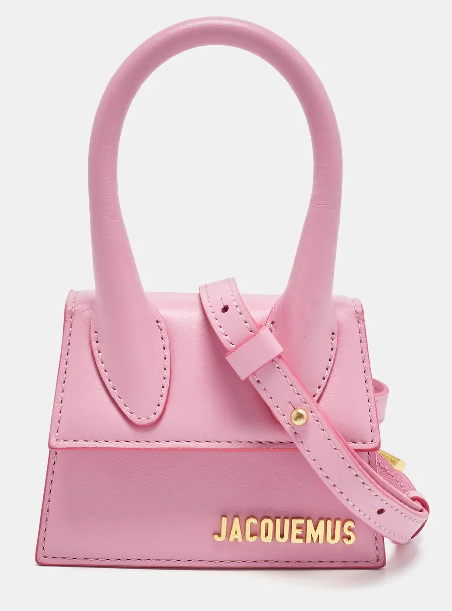 Jacquemus Le Chiquito Mini Pink Leather Top Handle Bag