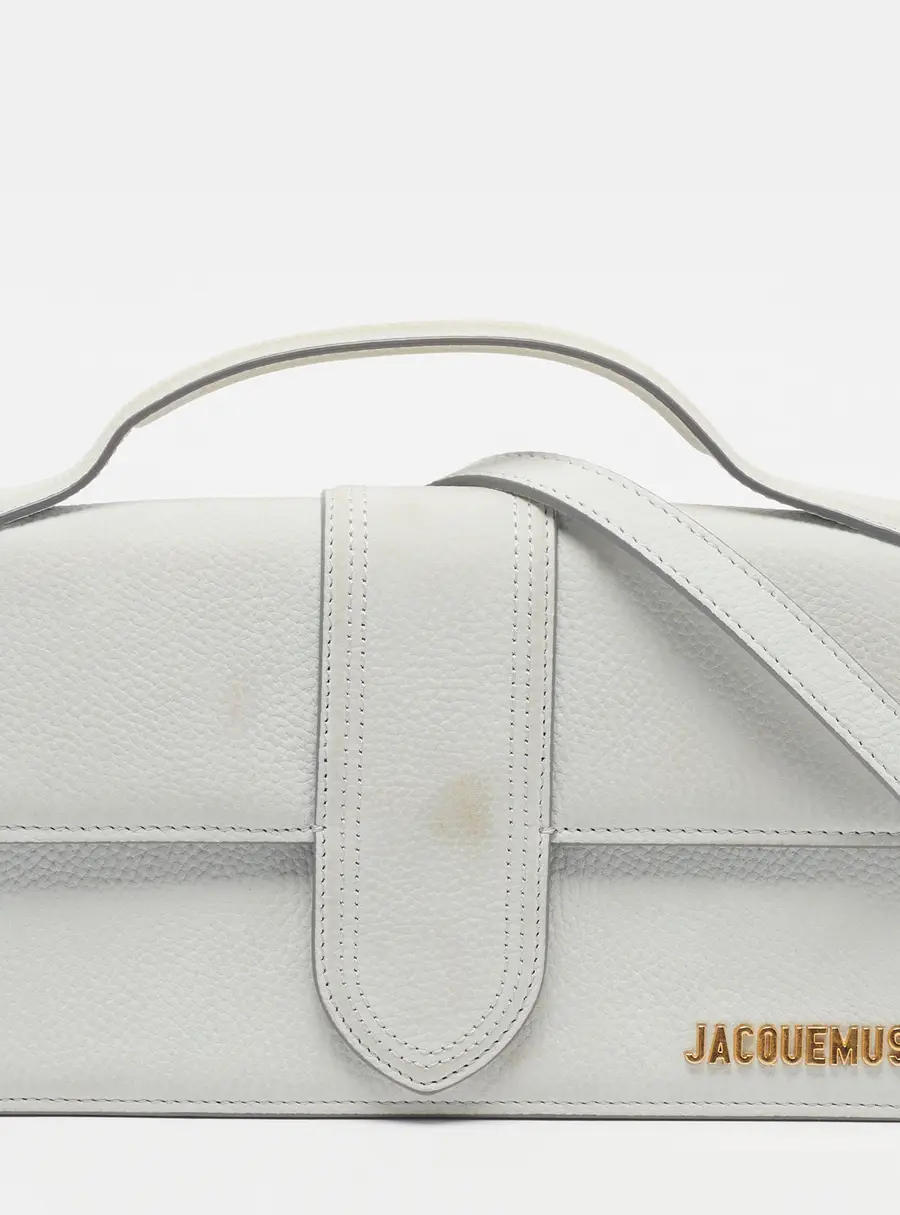 Jacquemus Le Bambino Grand Light Blue Leather Top Handle Bag