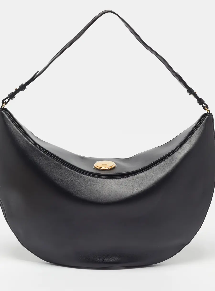Jacquemus Le Sac Ovalo Black Leather Hobo