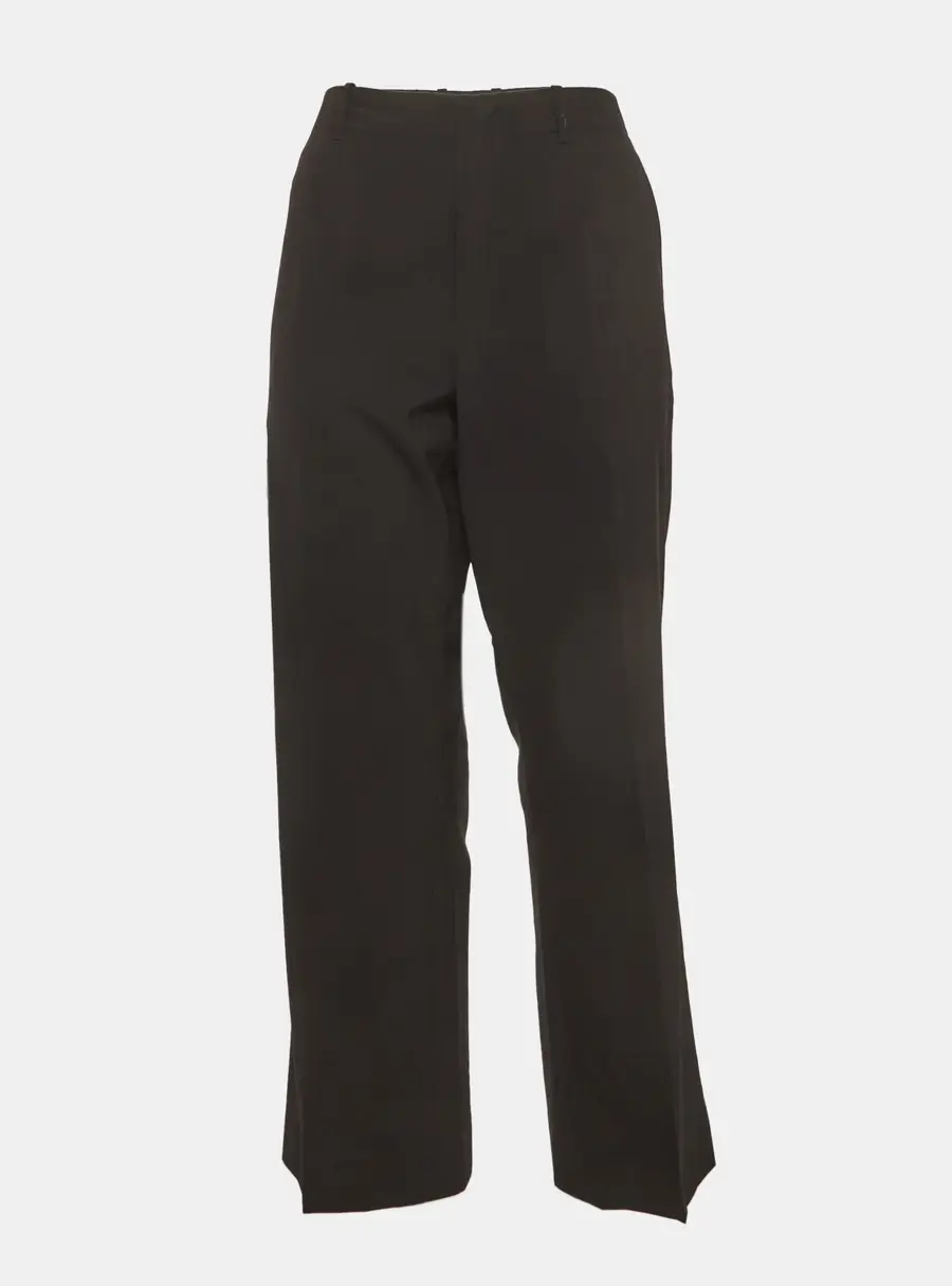 Jil Sander Black Wool Flared Formal Trousers M