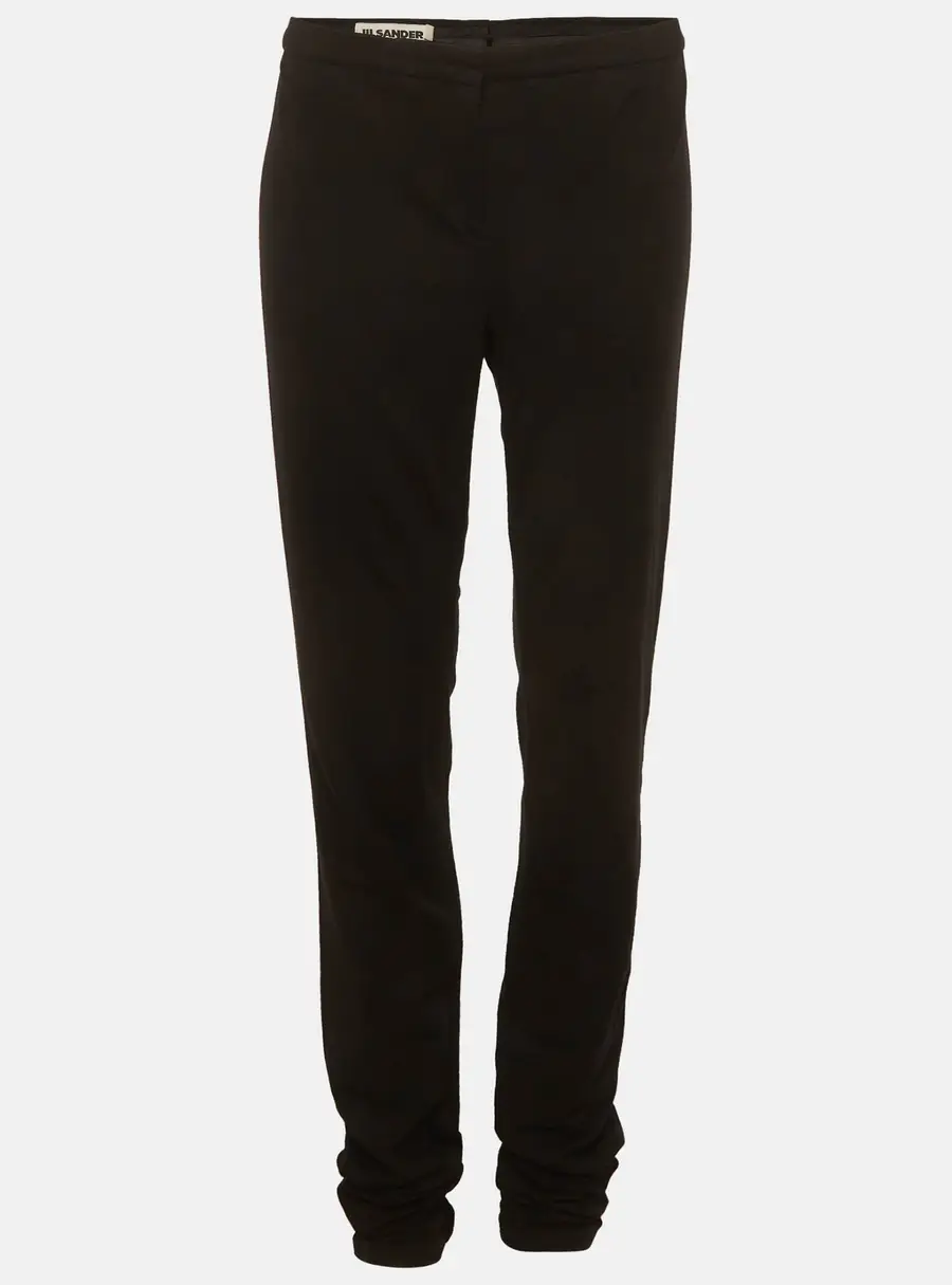 Jil Sander Black Black Jersey Trousers S