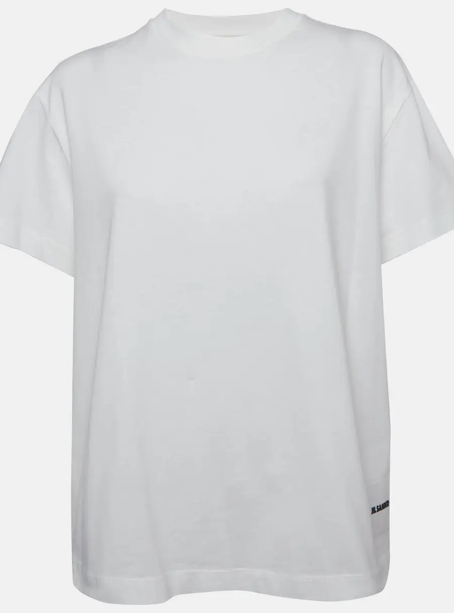Jil Sander White Jersey Short Sleeve T-Shirt M