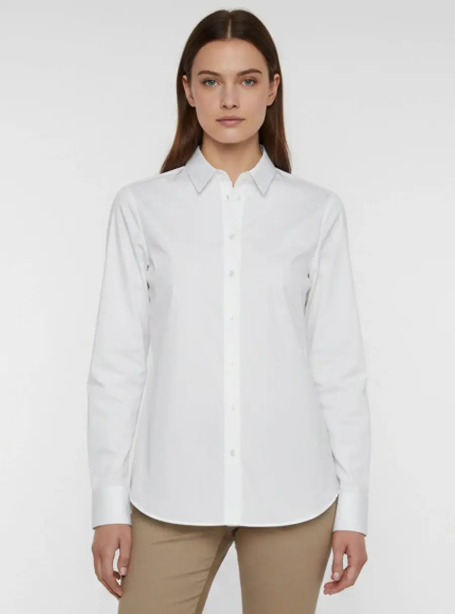 Jil Sander White Cotton Button Up Shirt S