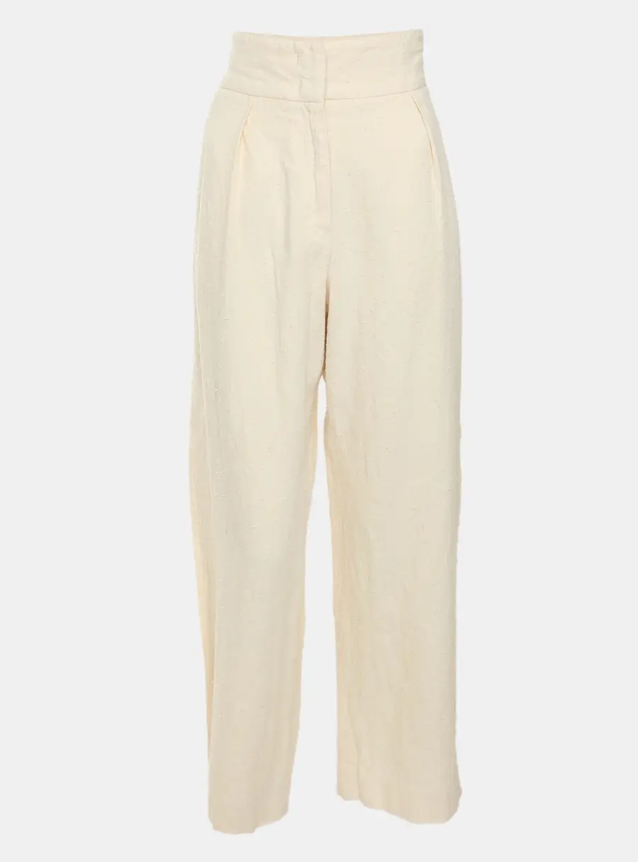 Jil Sander Light Beige Canvas Trousers XS