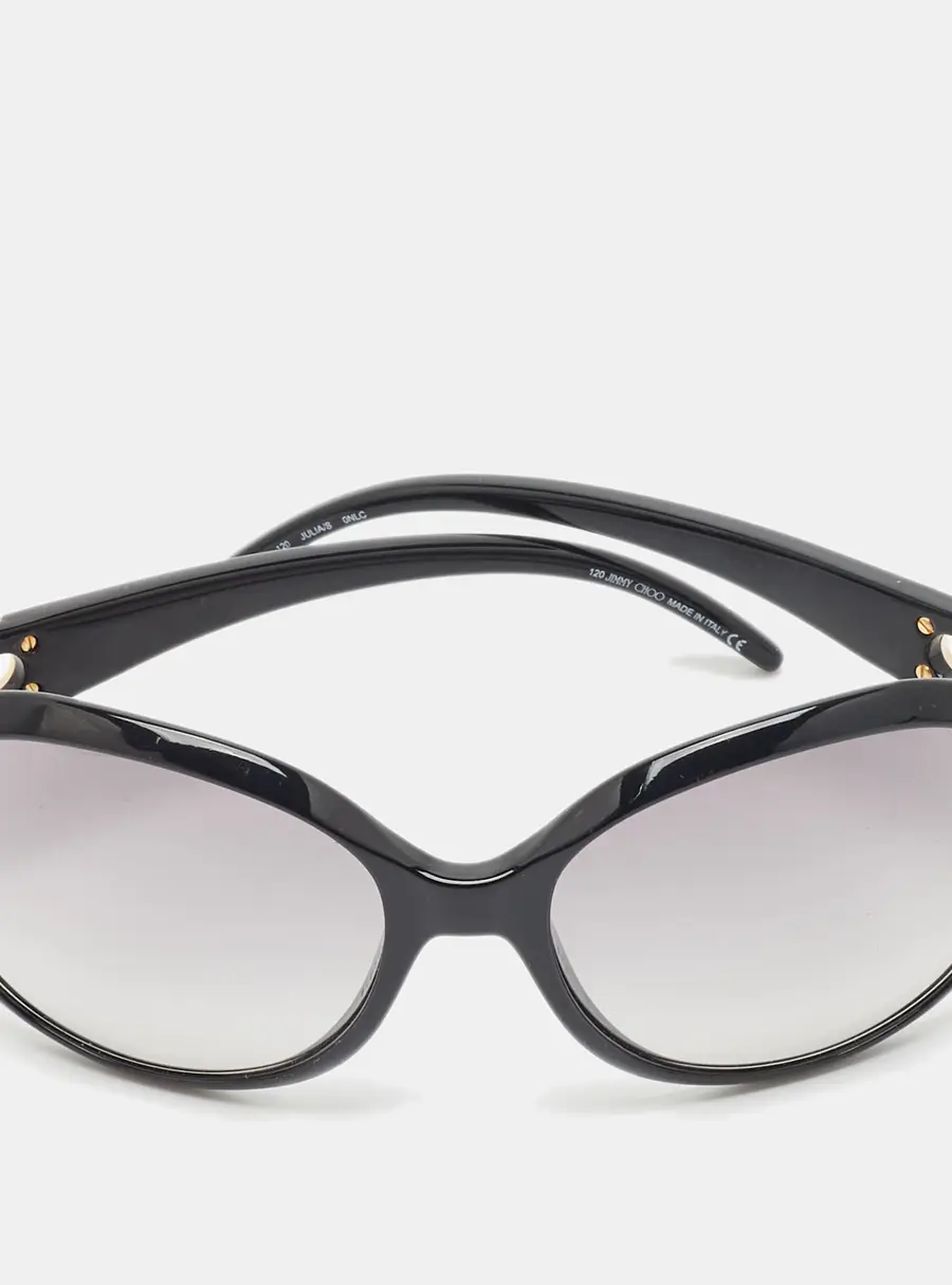 Jimmy Choo Black Gradient Julia/S Oversized Sunglasses