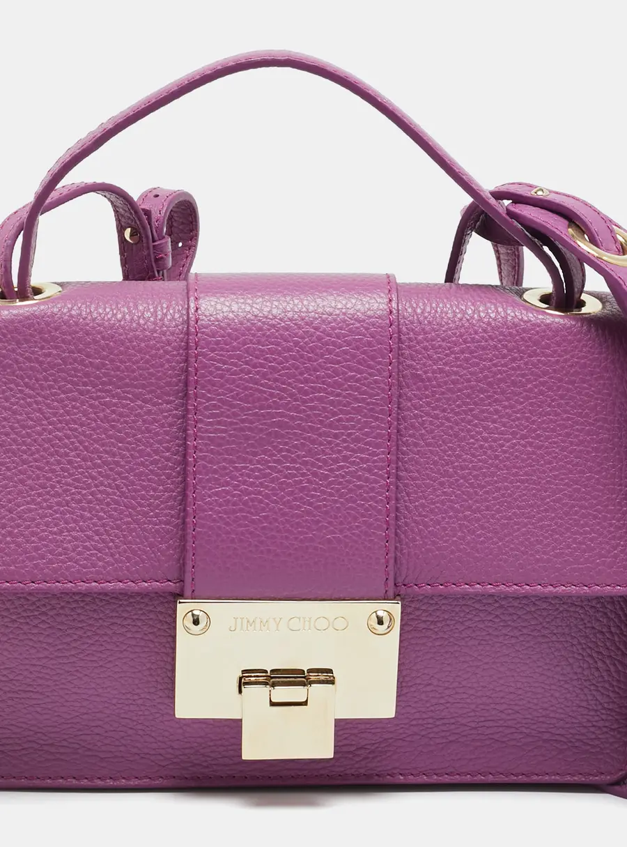 Jimmy Choo Rebel Pink Leather Top Handle Bag