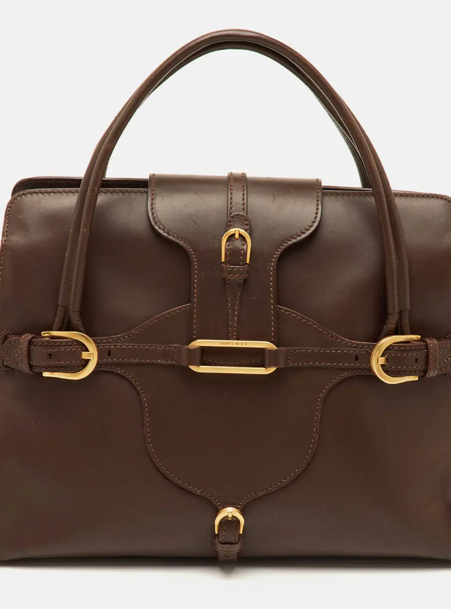 Jimmy Choo Tulita Brown Leather Tote