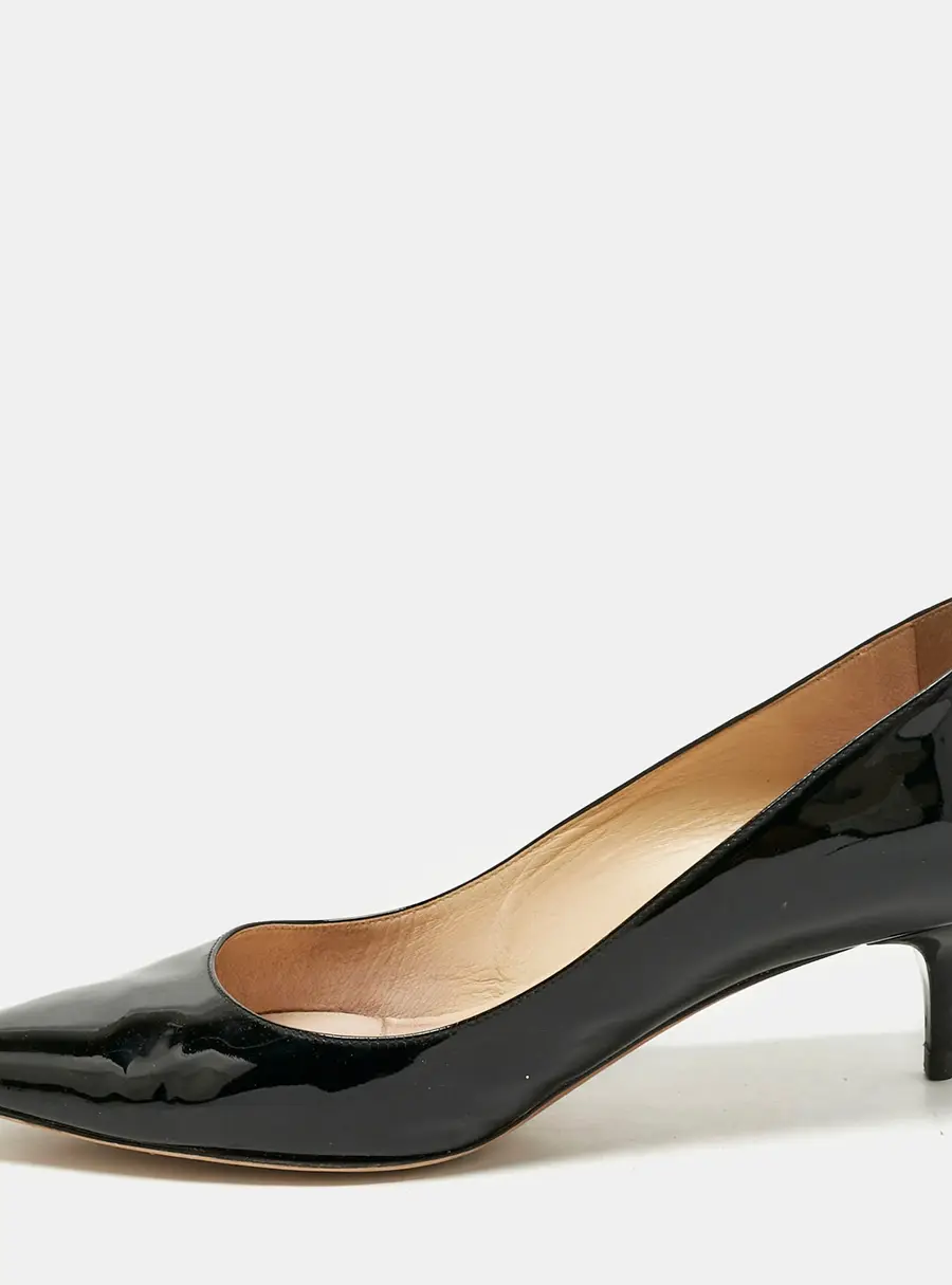 Jimmy Choo Black Patent Leather Romy Pumps Size 40