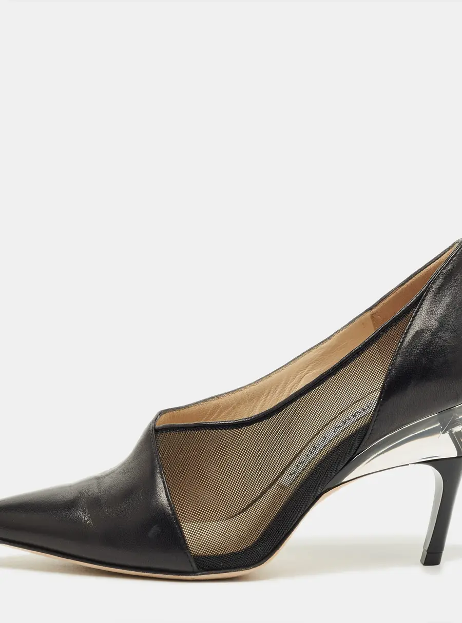 Jimmy Choo Black Patent Leather Pointed Toe Pumps Size 36
