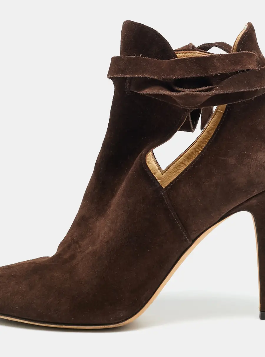 Jimmy Choo Marina Size 36 Brown Suede Ankle Length Boots