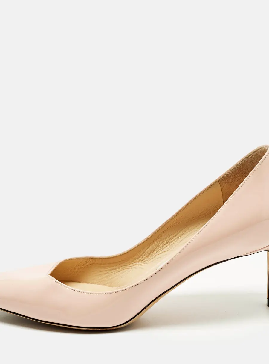 Jimmy Choo Romy Size 39 Pink Patent Leather Pointed Toe Pumps