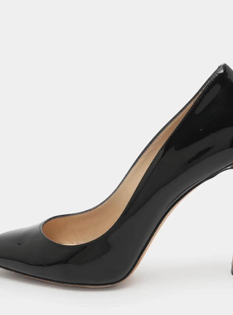 Jimmy Choo Anouk Size 36.5 Black Patent Leather Pumps