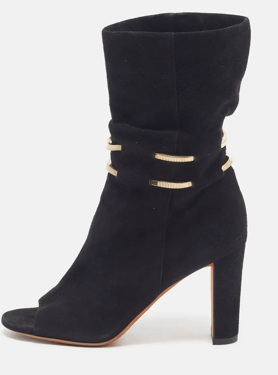 Jimmy Choo Legion Size 36 Black Black Suede Ankle Length Boots
