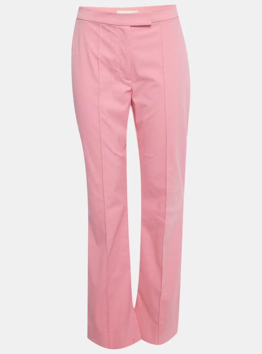 Jonathan Simkhai Pink Nylon Wide Leg Trousers M