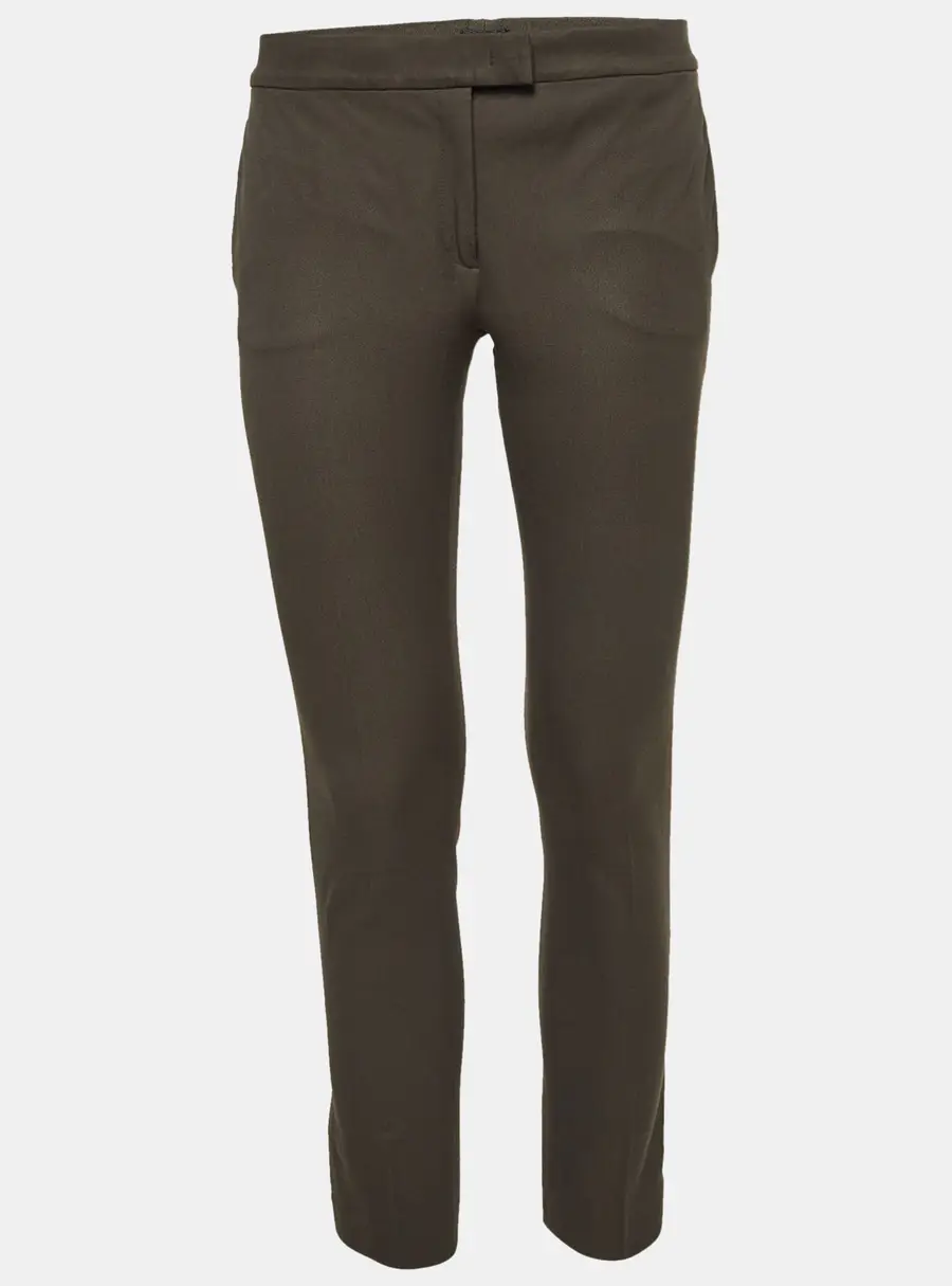 Joseph Green Gabardine Ankle-Length Pants S