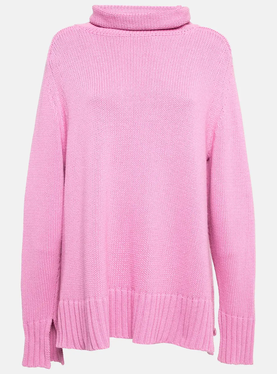 Joseph Pink Knit Turtle Neck Jumper M