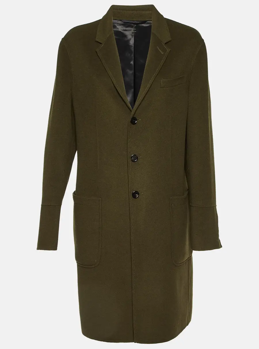 Joseph Olive Green Double Wool Bentley Coat XXL