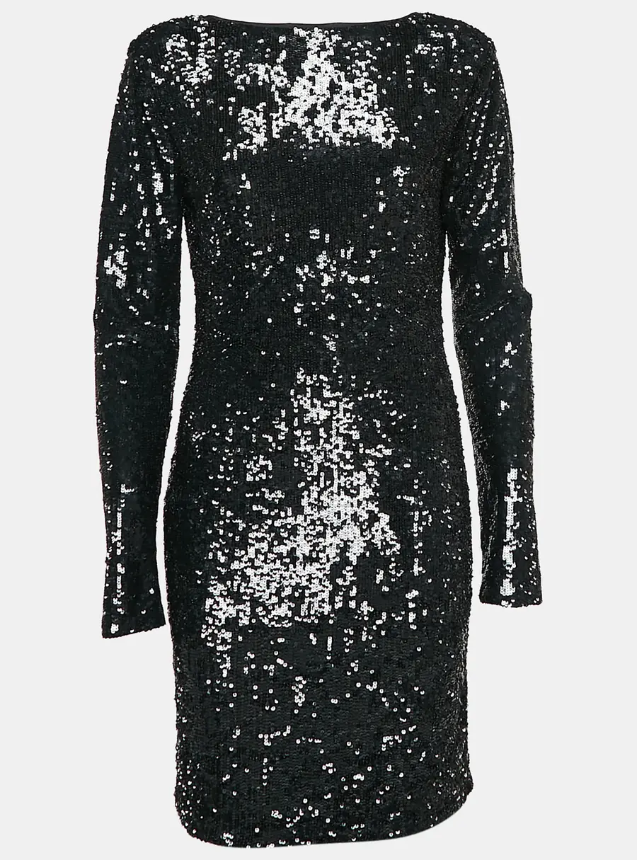 Joseph Black Tulle/Jersey Lola Mini Dress L